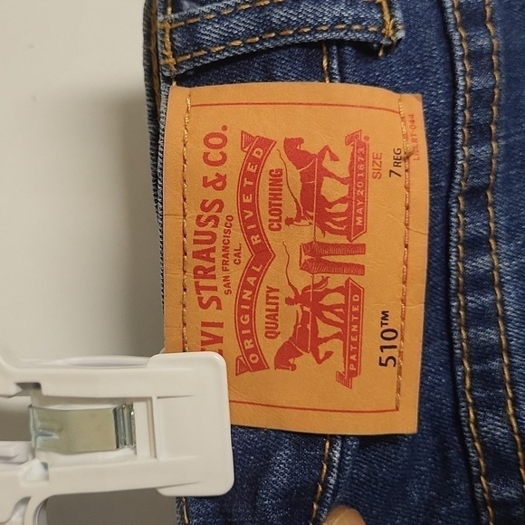 Kids Levi's 510 Skinny Jeans in Size US 7 - Picture 8 of 10